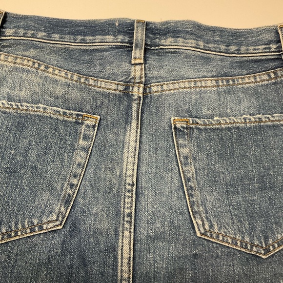 Frame Denim Mini Shirt, Washed Denim, 100% Cotton, 5-Pocket Style, Size 27 - Picture 8 of 12